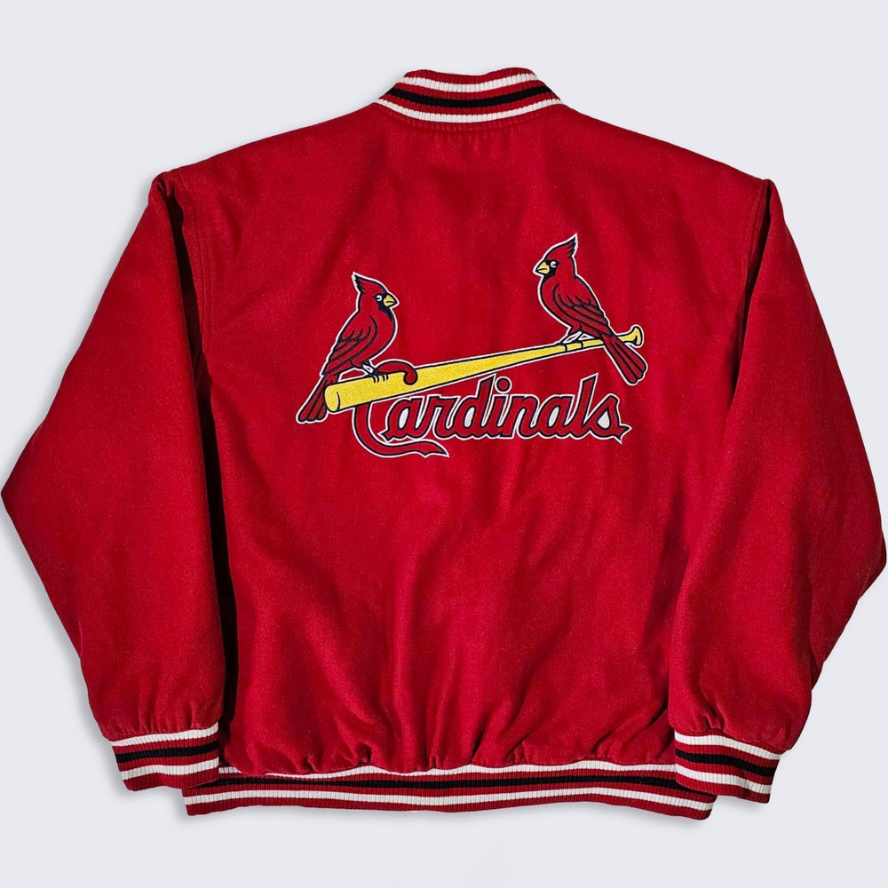 St Louis Cardinals Vintage Jeff Hamilton Reversible Bomber Jacket